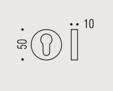 Накладка под цилиндр Colombo Rosetta CD43 GB.OM золото матовое