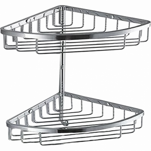 Полочка корзинка COLOMBO DESIGN ANGOLARI B9604 угловая одинарная с крючком