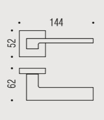 Дверная ручка Colombo ZELDA MM11RSB хром матовый