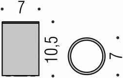 Стакан COLOMBO DESIGN PLUS W4941.BM настольный