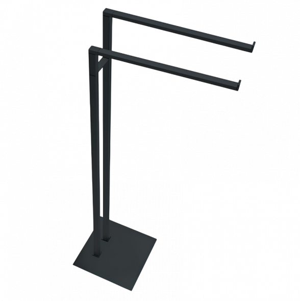 Стойка COLOMBO DESIGN MINI Q B5038.GM с полотенцедержателем двойным цвет графит матовый