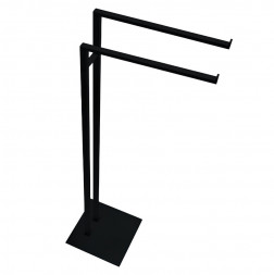 Стойка COLOMBO DESIGN MINI Q B5038.NM с полотенцедержателем двойным цвет черный матовый