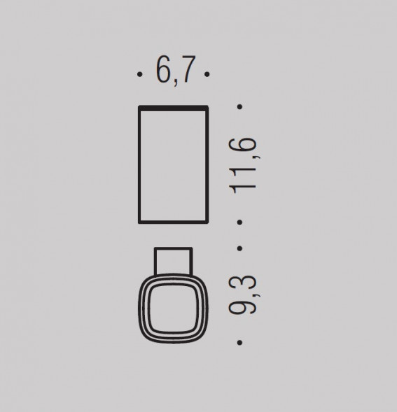 Стакан COLOMBO DESIGN TRENTA B3002 настенный