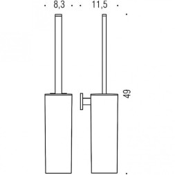 Ершик COLOMBO DESIGN BASICQ B3707 настенный
