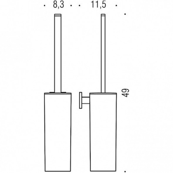 Ершик COLOMBO DESIGN BASICQ B3707 настенный