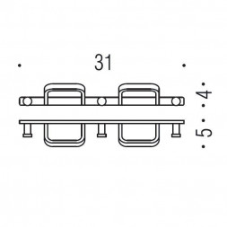 Крючок COLOMBO DESIGN TIME W4237 Пятерной
