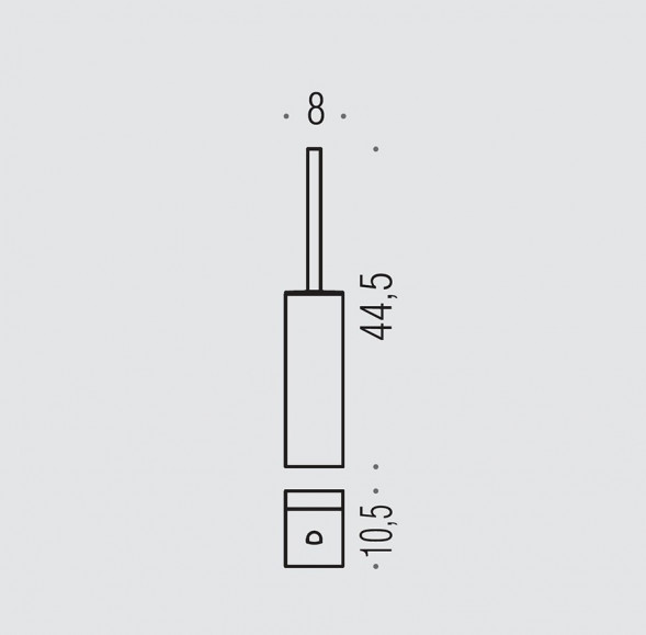 Ершик COLOMBO DESIGN LULU B6207.GOLD настенный