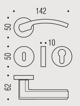 Дверная ручка Colombo OLLY LC61R золото