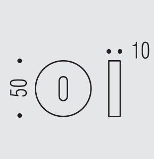 Накладка под цилиндр Colombo Design Rosetta One CC13 хром 1 шт