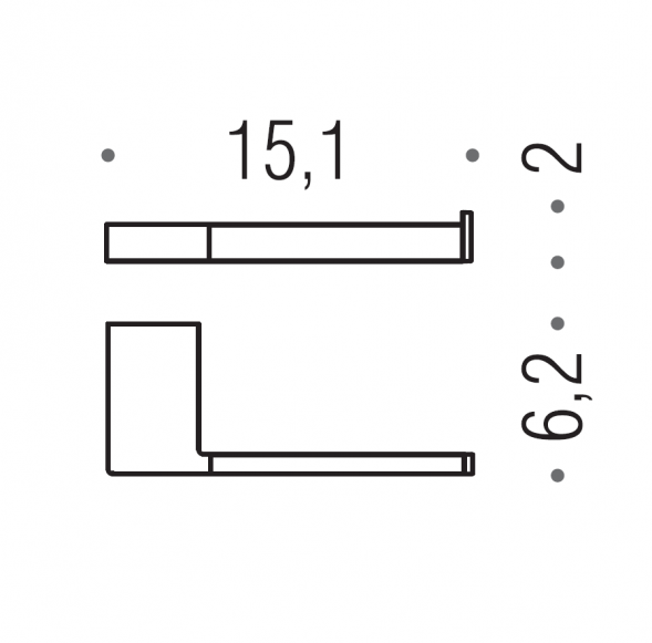 Держатель туалетной бумаги COLOMBO DESIGN MINI Q B5008DX.OM без крышки правый цвет золото матовое