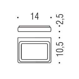 Мыльница COLOMBO DESIGN LULU B6201.GOLD настенная