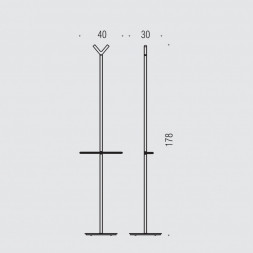 Стойка COLOMBO DESIGN PLANETS B9804 с полотенцедержателем и крючком двойным