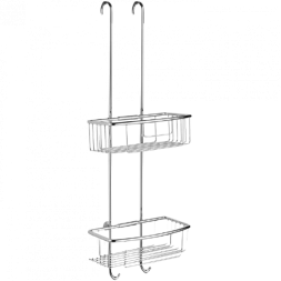 Полочка корзинка COLOMBO DESIGN CAVALLETTI E SEDILI B9635 навесная двойная с крючками