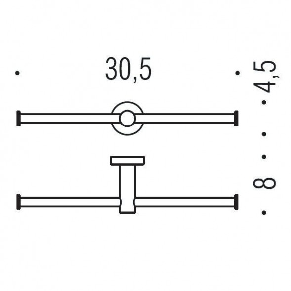  Держатель туалетной бумаги COLOMBO DESIGN PLUS W4990 двойной без крышки