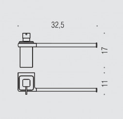 Полотенцедержатель с дозатором COLOMBO DESIGN LULU B6274 настенный