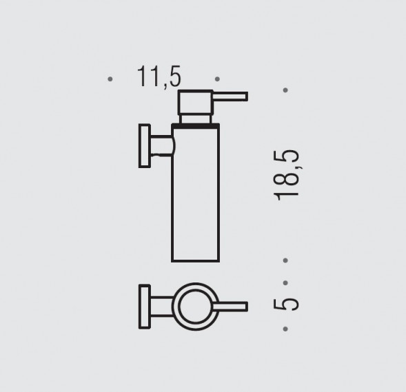 Дозатор COLOMBO DESIGN PLUS W4981.VL настенный