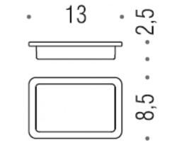 Запасная стеклянная колба для мыльницы Colombo Lulu B6251