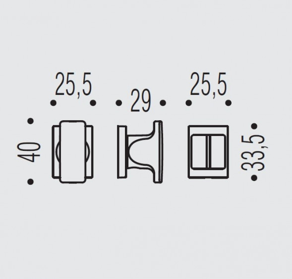 Фиксатор сантехнический Colombo Design Rosetta ZE29 BZG хром матовый