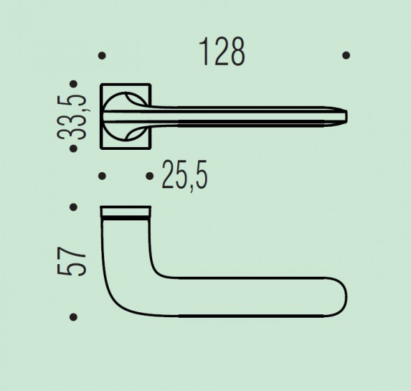 Дверная ручка Colombo Design ROBOQUATTRO S ID51RSB/0 черная матовая