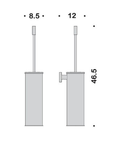 Ершик COLOMBO DESIGN PLUS W4962.GM настенный