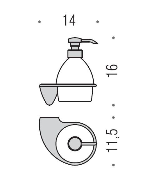 Дозатор COLOMBO DESIGN KHALA B9303 настенный