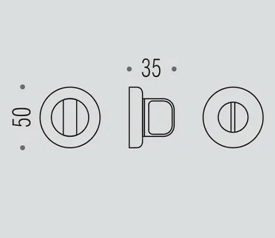 Фиксатор сантехнический Colombo Rosetta CD49 BZGG винтаж матовый