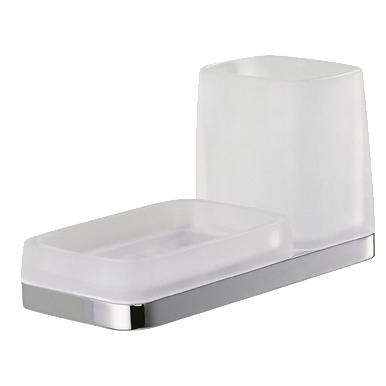 Стакан с мыльницей COLOMBO DESIGN TIME W4272 настенный