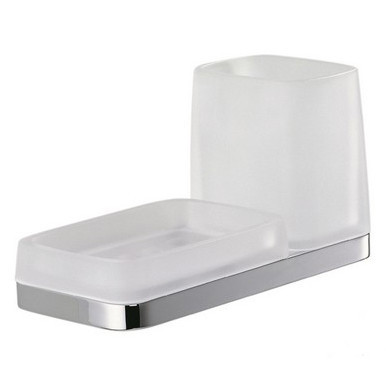 Стакан с мыльницей COLOMBO DESIGN TIME W4272 настенный