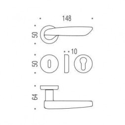 Дверная ручка Colombo DAYTONA PF11RSB золото