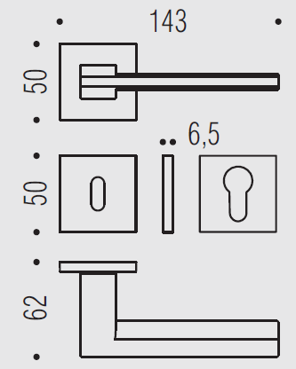 Дверная ручка Colombo ELECTRA MS11R винтаж матовый