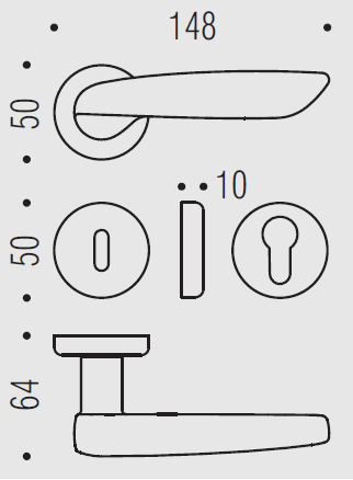Накладка под цилиндр Colombo Rosetta CD63 GB золото