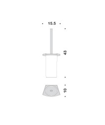 Ершик COLOMBO DESIGN LAND B2807 настенный
