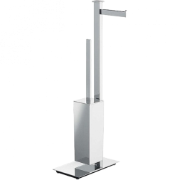 Стойка COLOMBO DESIGN UNITS B9107.D напольная с держателем туалетной бумаги и ершиком
