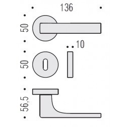 Дверная ручка Colombo ROBOCINQUE ID61 R золото