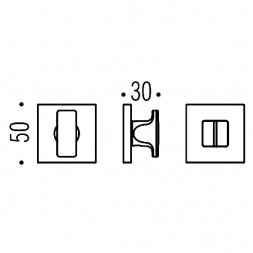 Фиксатор сантехнический Colombo Rosetta FF29 BZG хром матовый