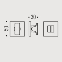 Фиксатор сантехнический Colombo Rosetta FF29 BZG черный матовый