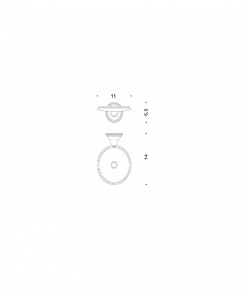 Мыльница COLOMBO DESIGN HERMITAGE B3301 настенная