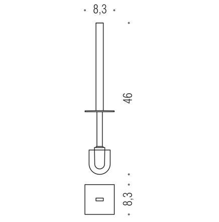 Запасная щётка для туалетного ёршика Colombo Look B1668
