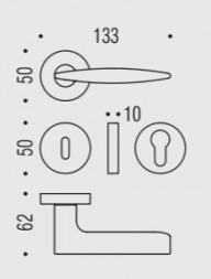 Дверная ручка Colombo GAIA GR11RSB.CR хром