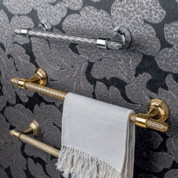 Полотенцедержатель COLOMBO DESIGN HERMITAGE B3309.GOLD широкий