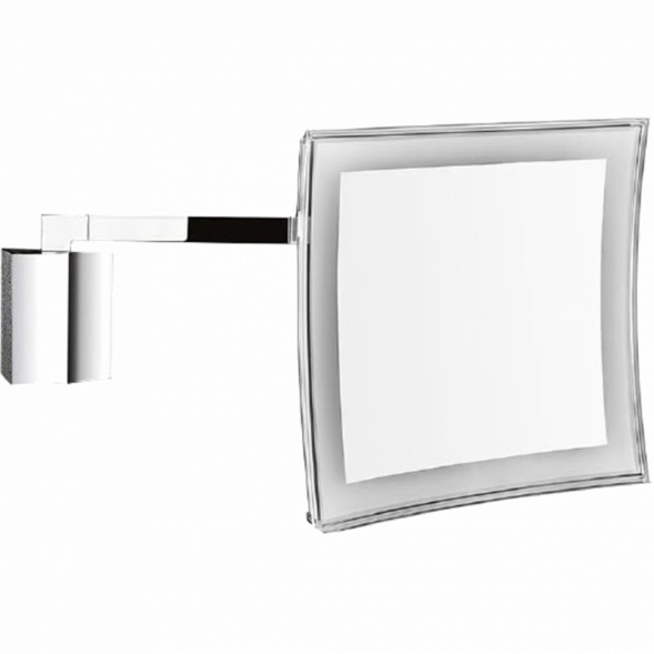 Косметическое зеркало COLOMBO DESIGN SPECCHI INGRANDITORI B9760 настенное с подсветкой увеличение 3,5 раза питание от сети